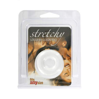 Comfort Stretchy Silicone Cock Ring CLEAR