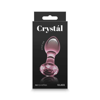 Crystal Glass Small Gem Plug - PINK