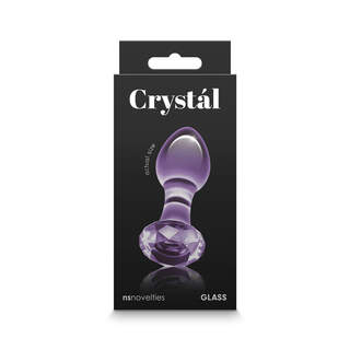 Crystal Glass Small Gem Plug - PURPLE