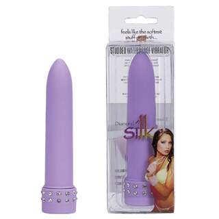 Diamond Silk Purple Bullet Vibrator