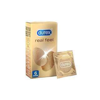 Durex Real Feel Regular Fit Non-Latex 6pk Condoms
