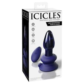 Icicles #85 Vibrating Glass Massager with Remote Control