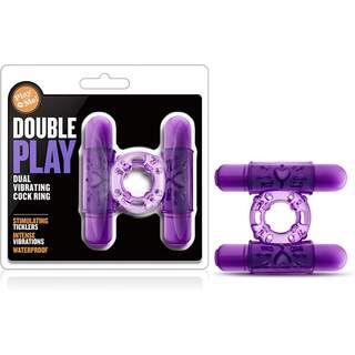 Play With Me Double Play Vibrating Cock Ring