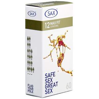 Sax Max Fit 12pk Condoms