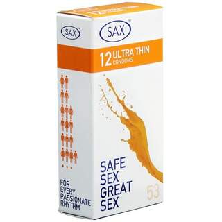 Sax Ultra Thin 12pk Condoms