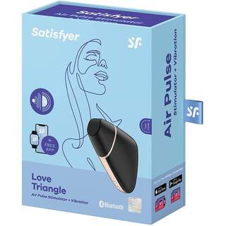 Satisfyer Love Triangle Air-Pulse Stimulator + Vibrator BLACK